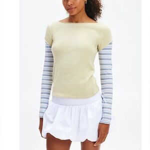 Bdg Sloane Layered Twofer Long Sleeve Tee